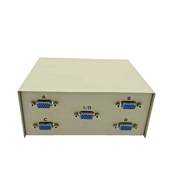 Data Transfer Switch with 4 Outputs A-B-C-D Type DB9 Serial Ports Network Switch - Picture 5 of 7